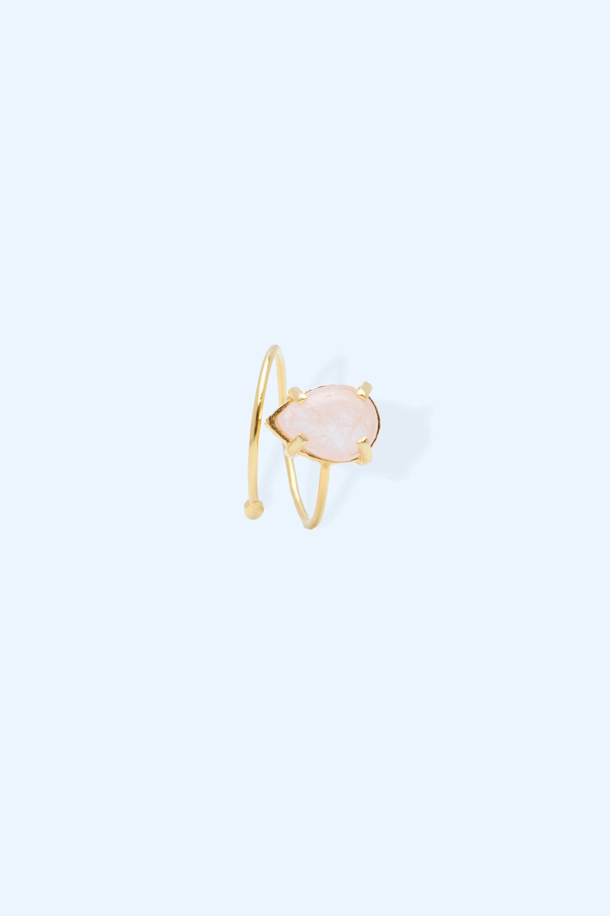 Sorti 925 Sterling Silver 18k Gold Plated Handmade Gemstone Birthstones Ring I Morganite