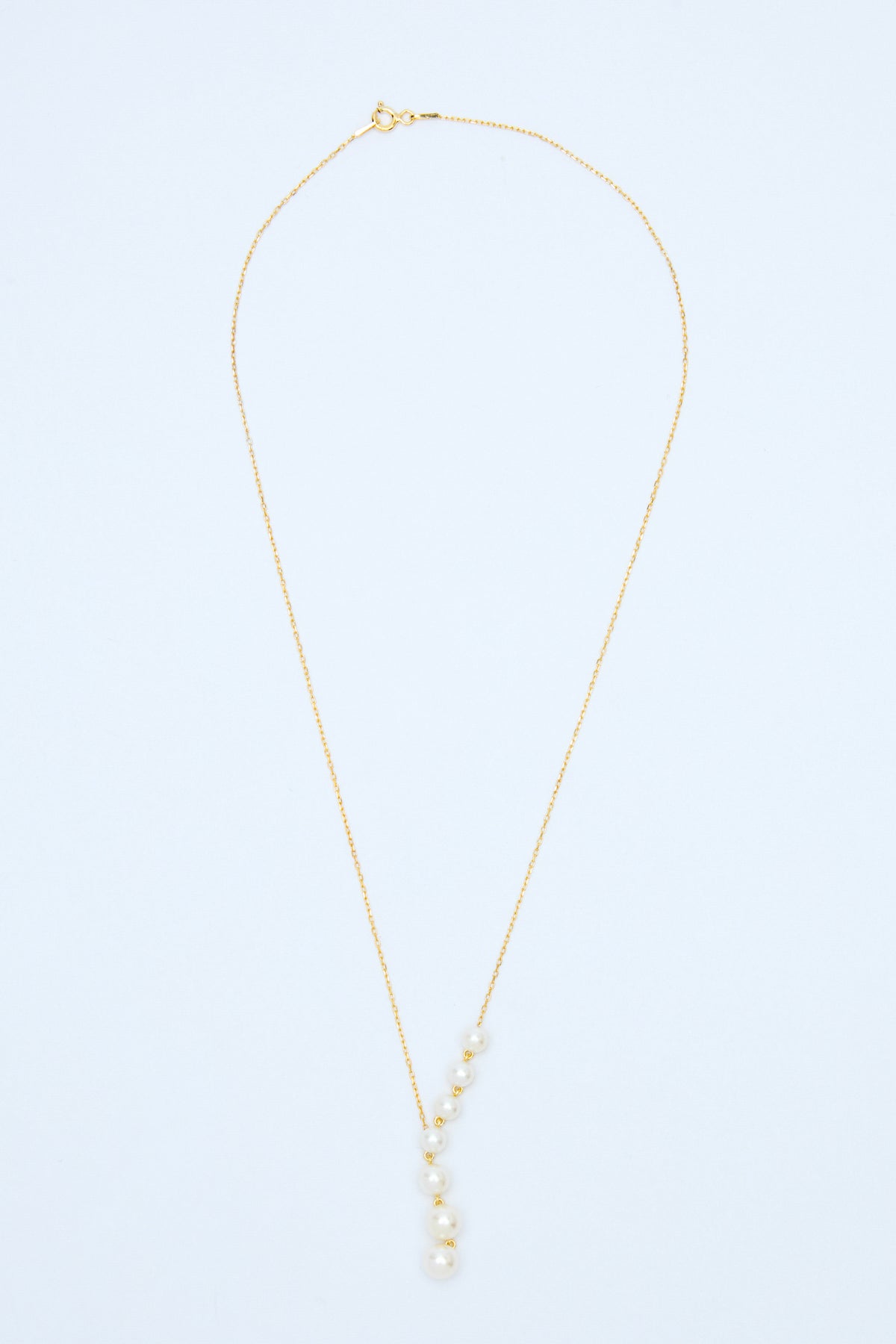 Rika 925 Sterling Silver Pearl Chain Necklace