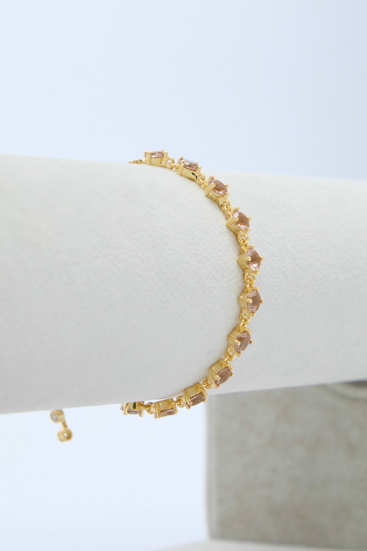 Moon 925 Sterling Silver Colored Zirconium Bracelet