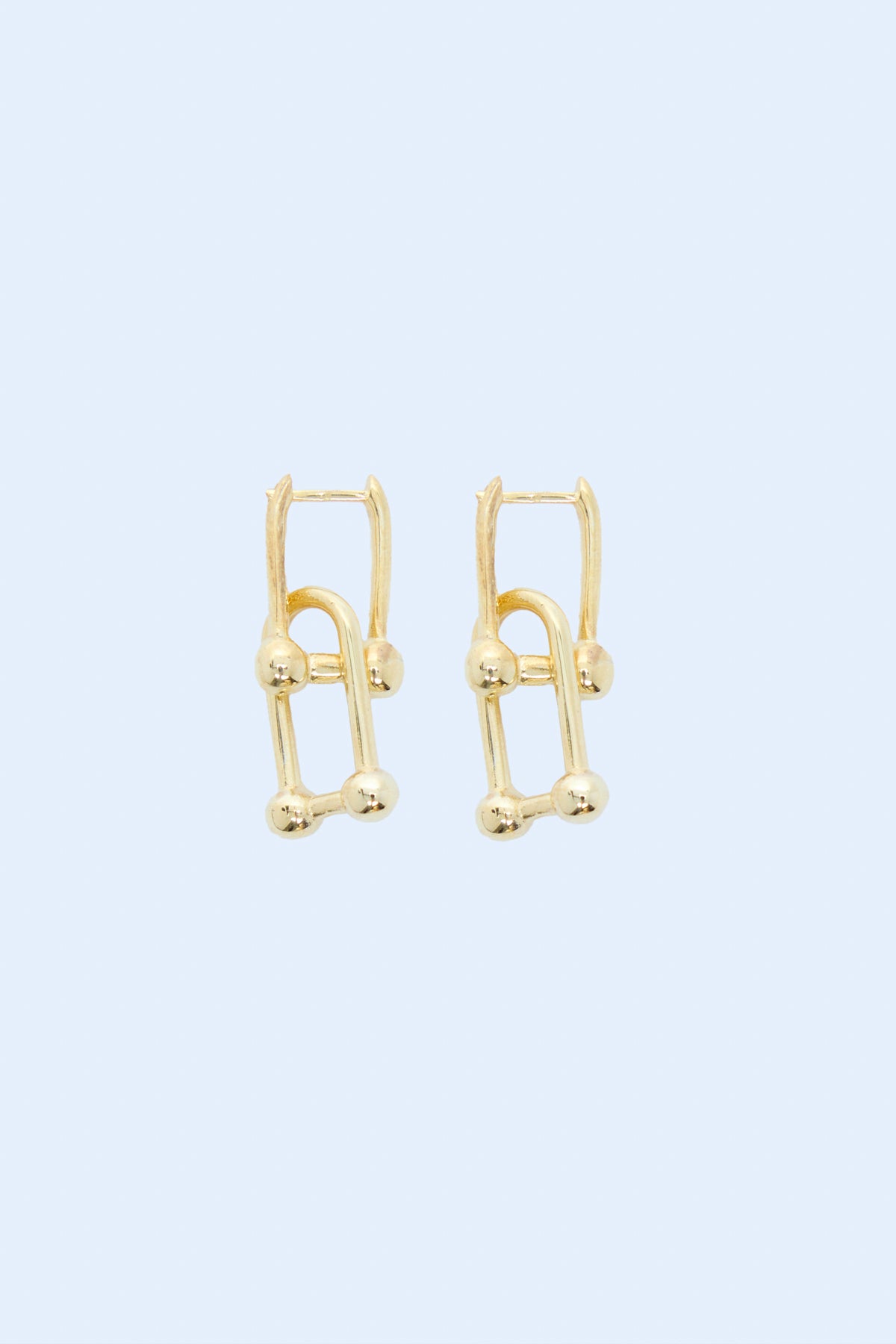 Tiffy 925 Sterling Silver 18k Gold Plated  Earrings