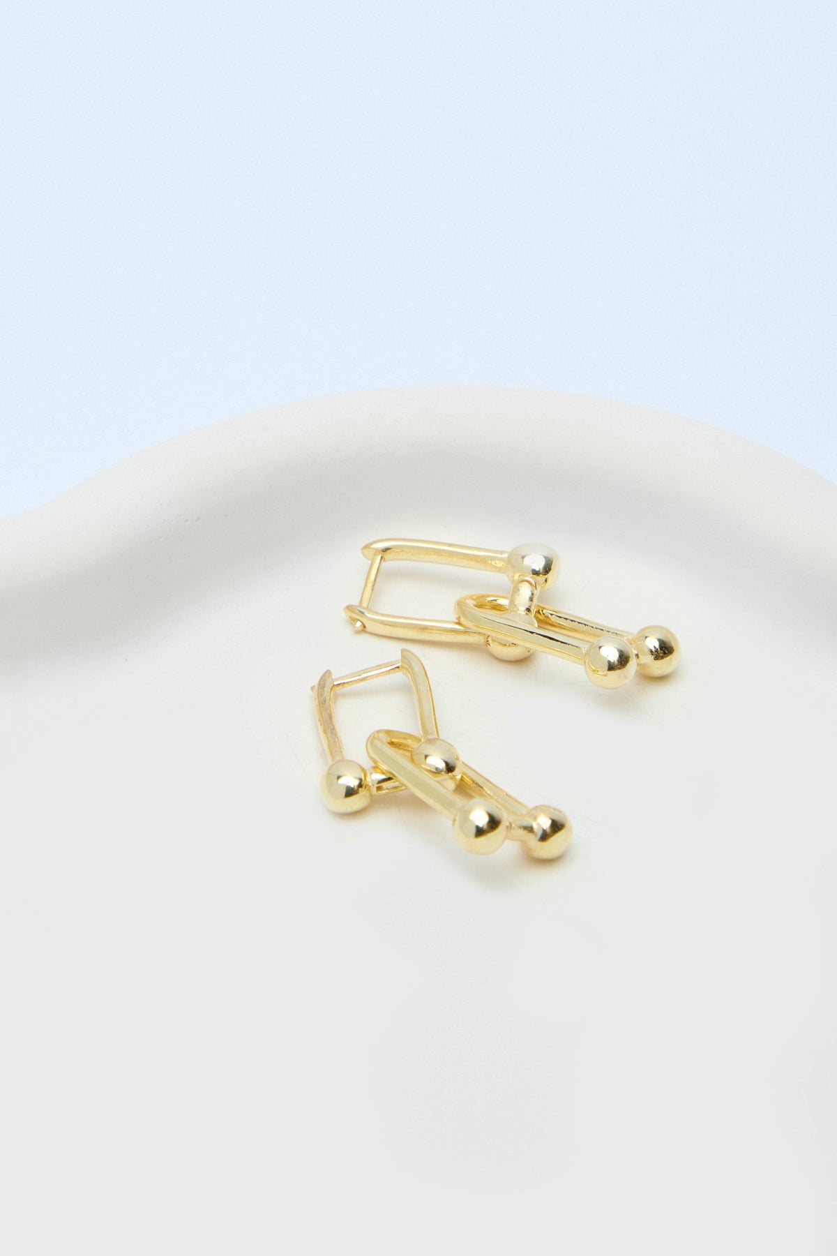 Tiffy 925 Sterling Silver 18k Gold Plated  Earrings