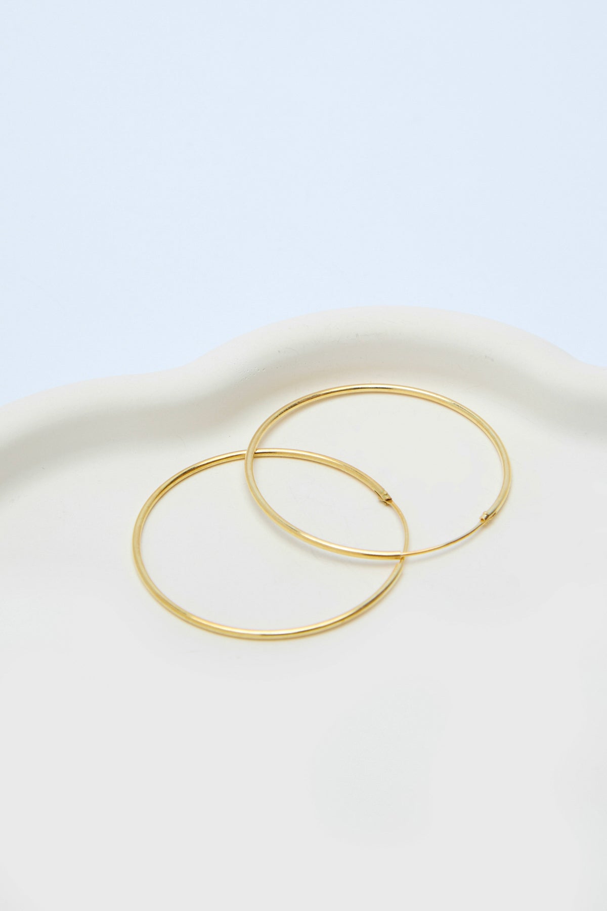 Amara 925 Sterling Silver Thin Hoop Earrings