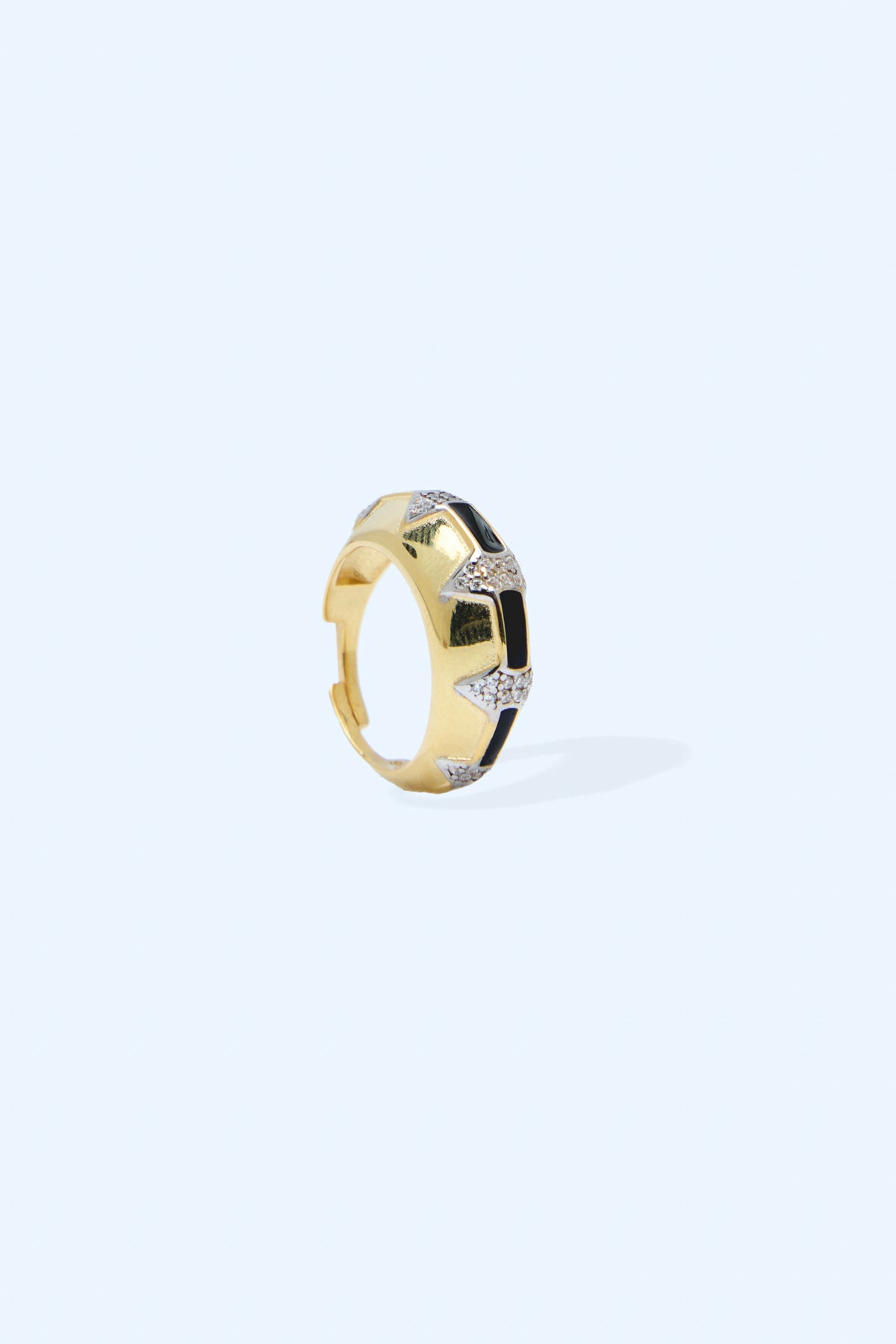 Bliss 925 Sterling Silver 18k Gold Plated Ring