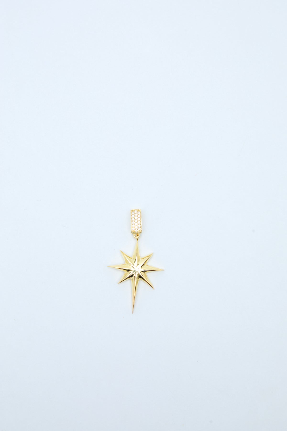 Stassi 925 Sterling Silver 18k Gold Plated Star Design Pendant