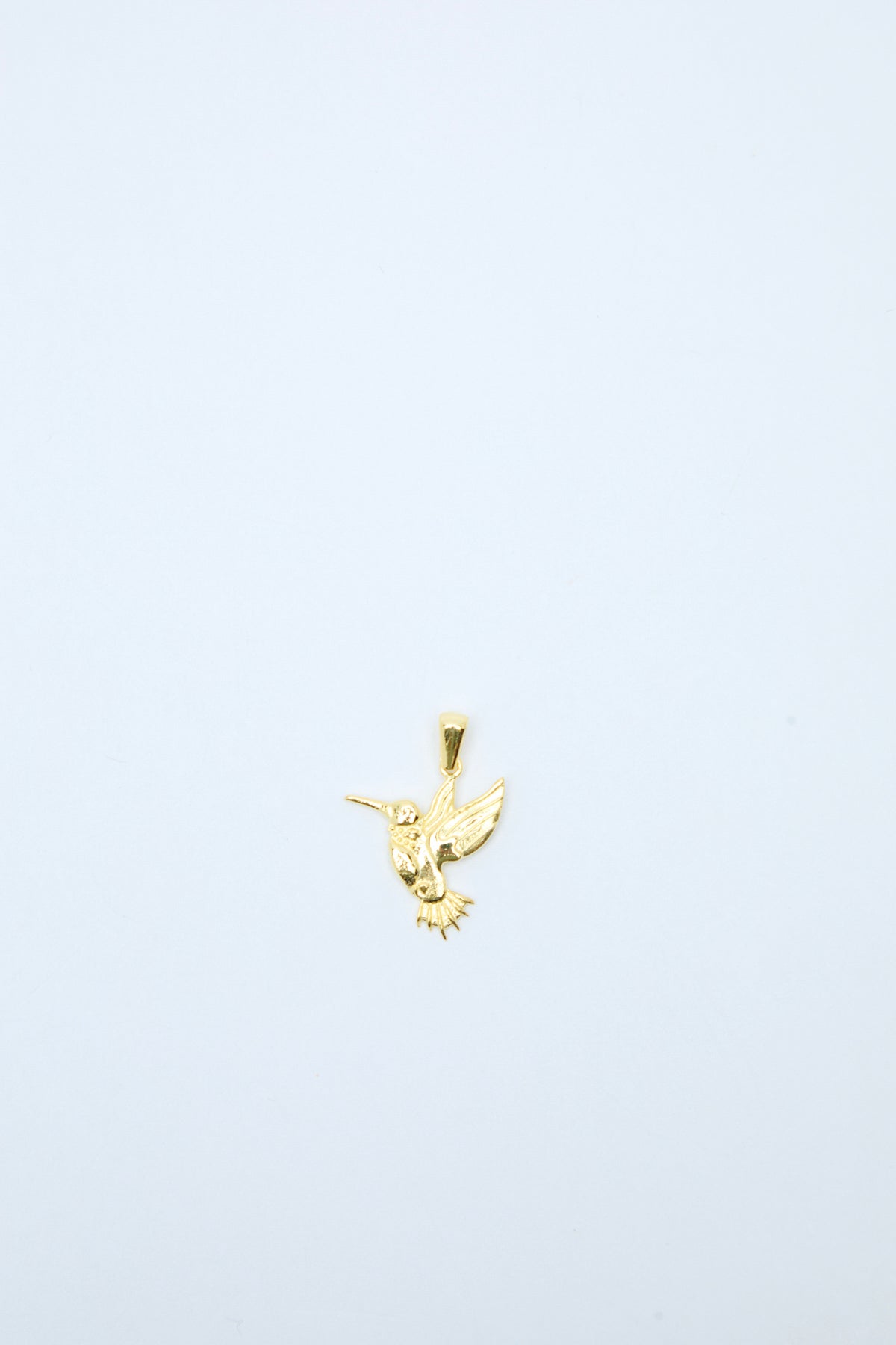 Plum 925 Sterling Silver 18k Gold Plated Bird Figured Pendant