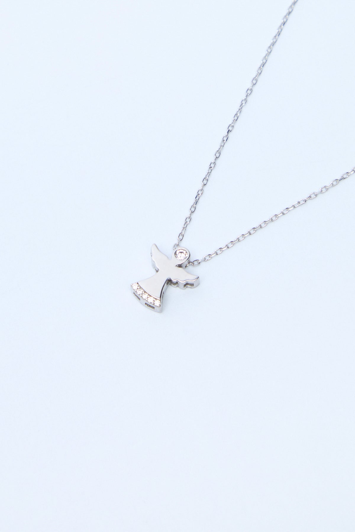 Shane 925 Sterling Silver Swarovski Angel Necklace