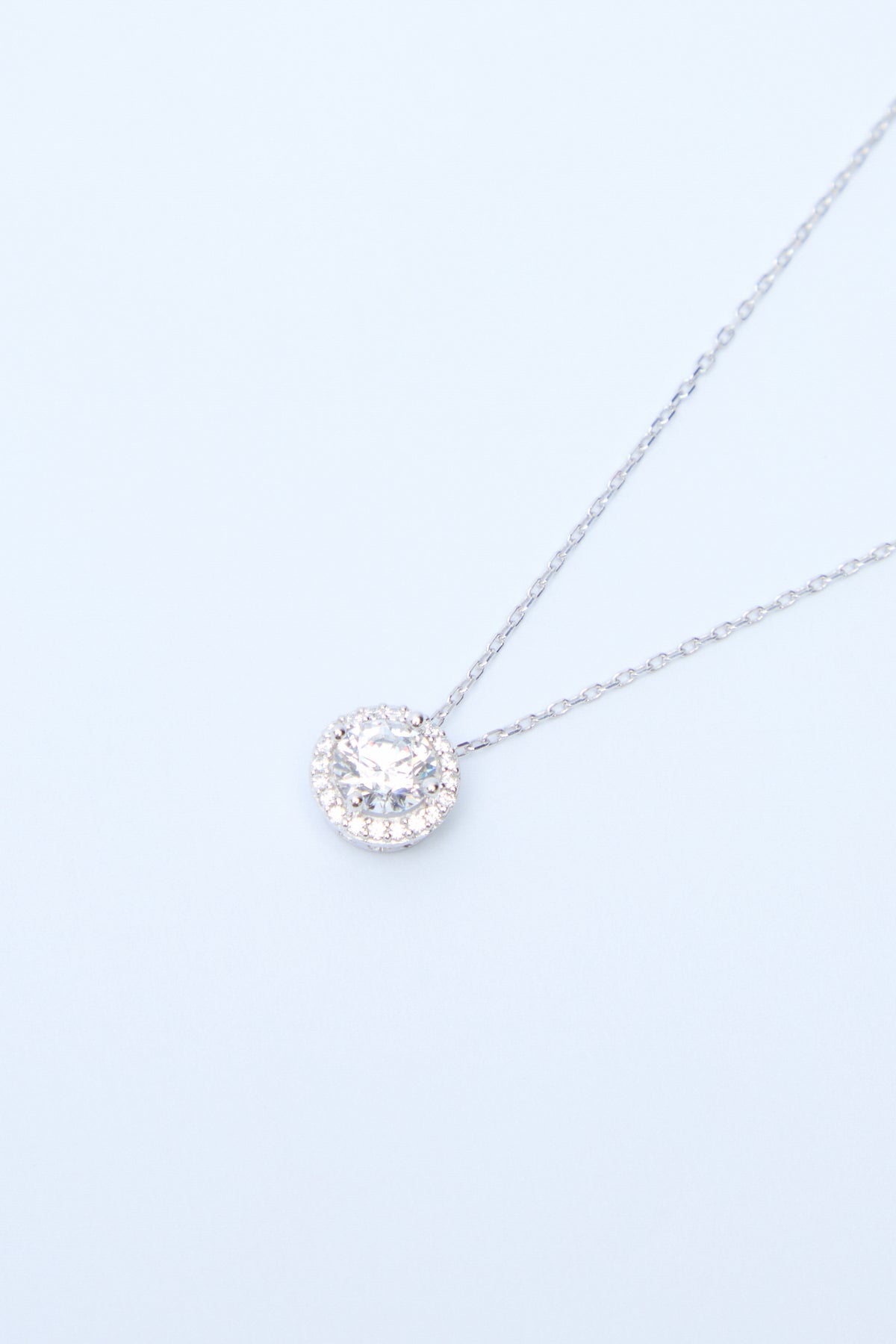 Diana 925 Sterling Silver Swarovski Necklace