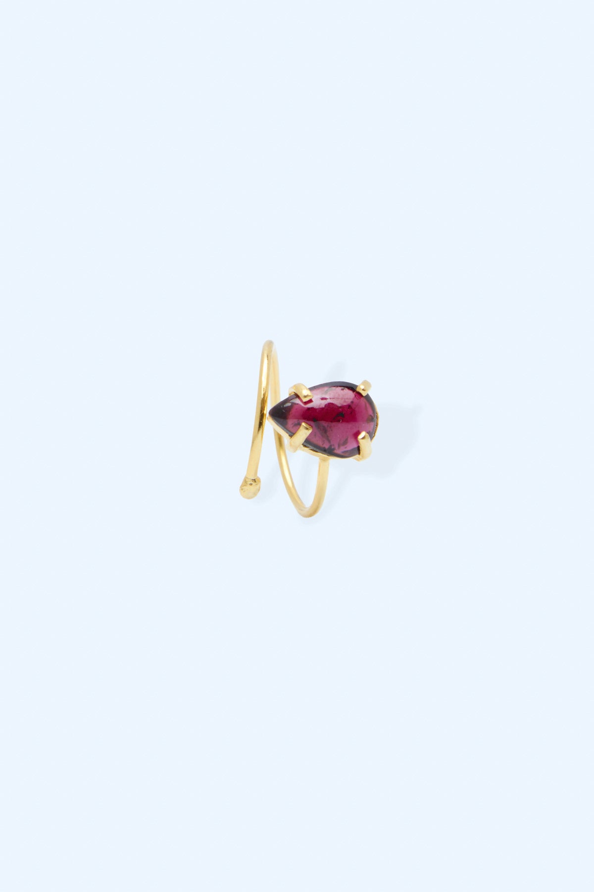 Fire 925 Sterling Silver 18k Gold Plated Handmade Gemstone Birthstones Ring I Ruby