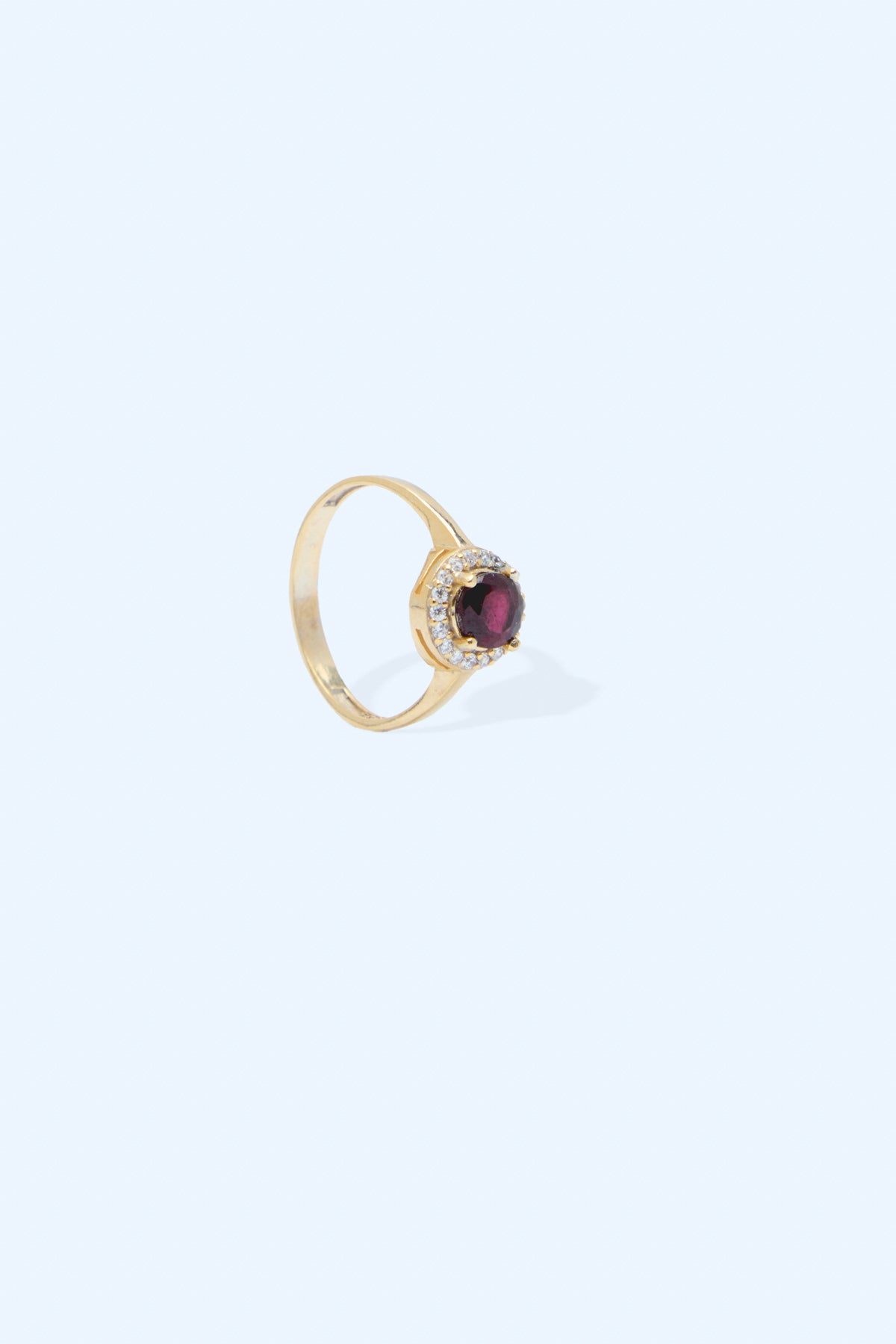 Mystic 925 Sterling Silver 18k Gold Plated Handmade Gemstone Birthstones Ring I Ruby